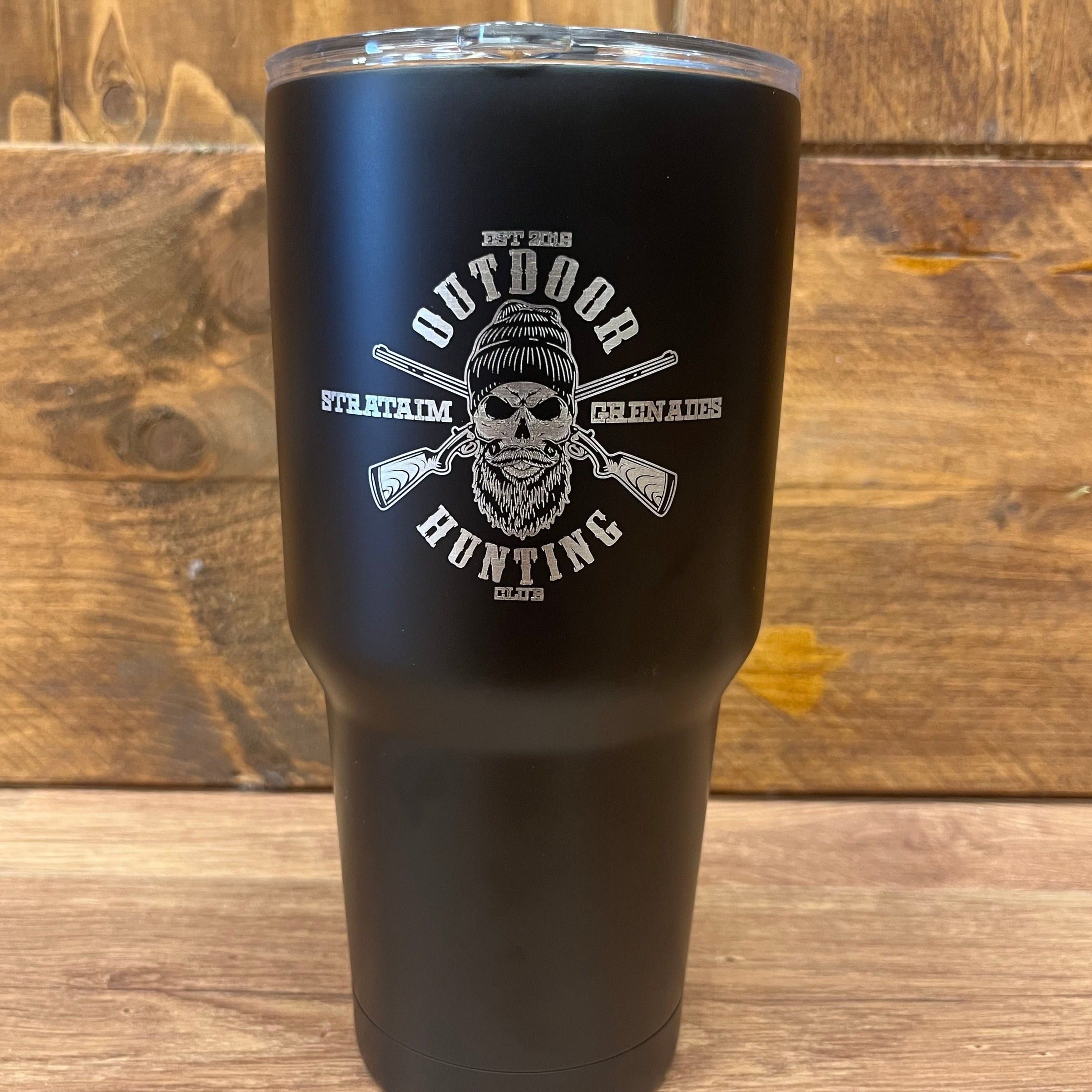 Durable Hunting Club Tumbler, ideal for keeping beverages at the right temperature