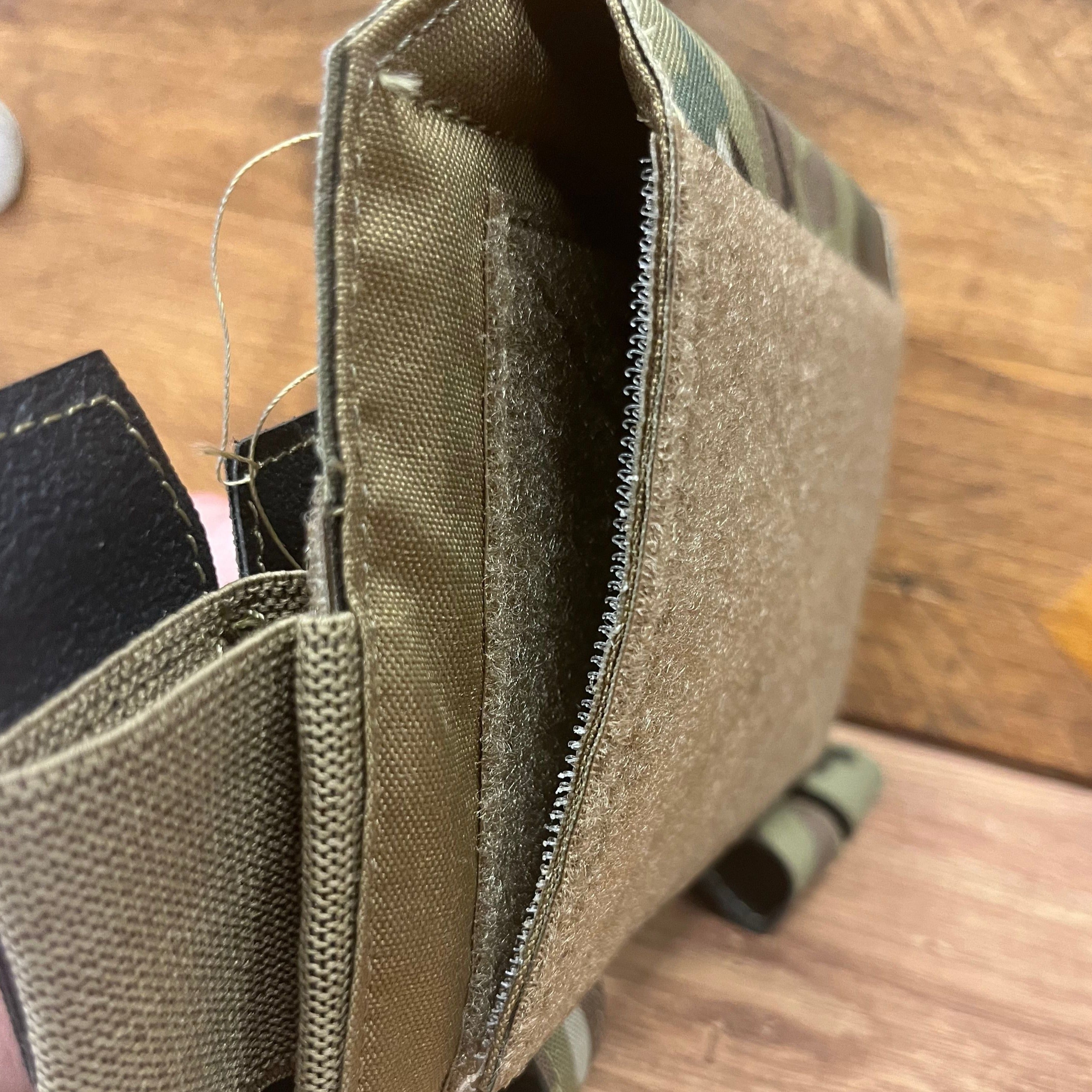 Close-up of the secure fastening system on the 5 Banger Dangler Pouch